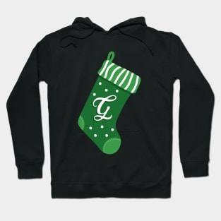 Christmas Stocking with the Letter G Hoodie